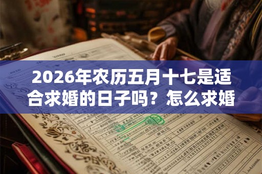 2026年农历五月十七是适合求婚的日子吗？怎么求婚又浪漫又实际？