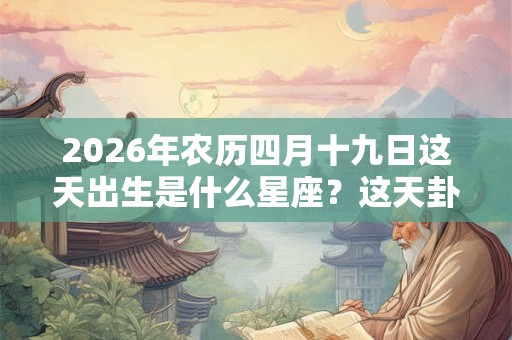 2026年农历四月十九日这天出生是什么星座？这天卦象怎样？