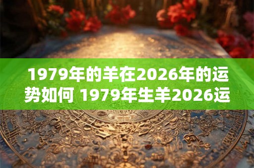 1979年的羊在2026年的运势如何 1979年生羊2026运势如何 1979年的羊在2026年的运势如何 1979年生羊2026运势如何