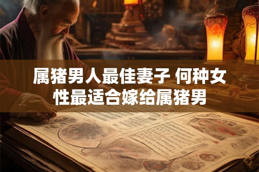 属猪男人最佳妻子 何种女性最适合嫁给属猪男