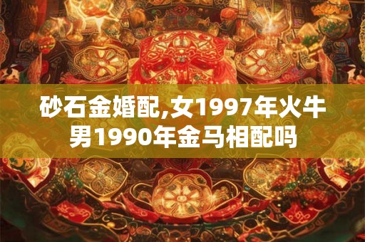 砂石金婚配,女1997年火牛男1990年金马相配吗 砂石金婚配,女1997年火牛男1990年金马相配吗
