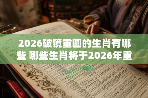 2026破镜重圆的生肖有哪些 哪些生肖将于2026年重逢