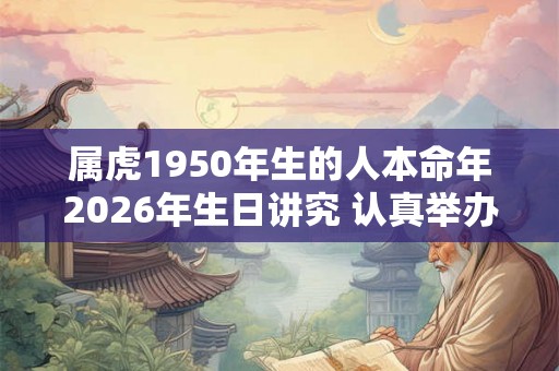 属虎1950年生的人本命年2026年生日讲究 认真举办安稳度过