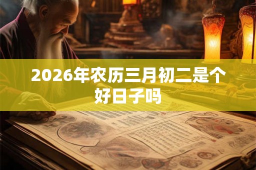 2026年农历三月初二是个好日子吗