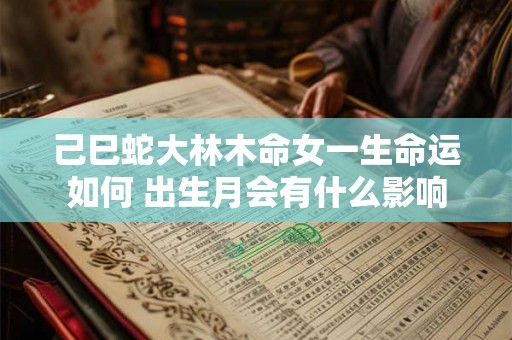 己巳蛇大林木命女一生命运如何 出生月会有什么影响