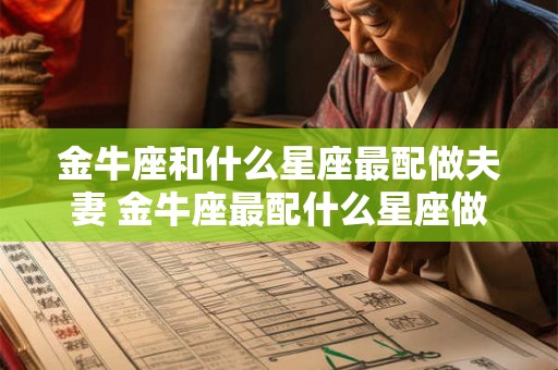 金牛座和什么星座最配做夫妻 金牛座最配什么星座做夫妻