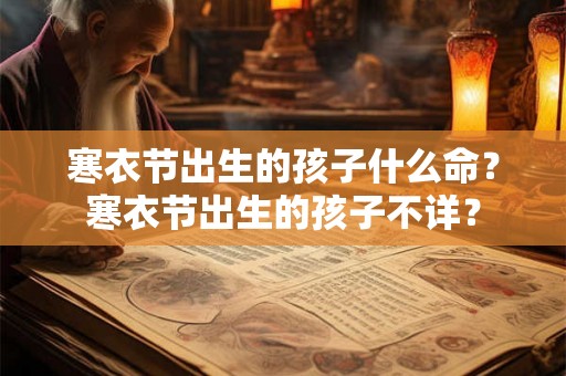 寒衣节出生的孩子什么命？寒衣节出生的孩子不详？