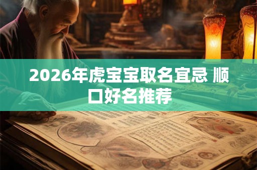 2026年虎宝宝取名宜忌 顺口好名推荐