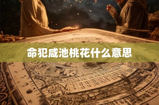 命犯咸池桃花什么意思