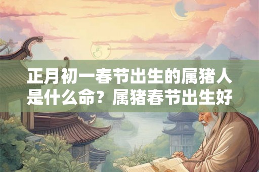 正月初一春节出生的属猪人是什么命？属猪春节出生好不好？