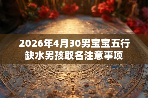 2026年4月30男宝宝五行缺水男孩取名注意事项