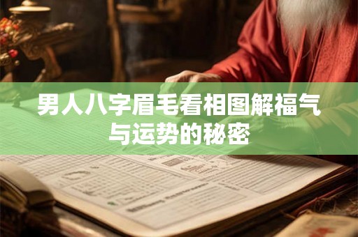 男人八字眉毛看相图解福气与运势的秘密 男人八字眉毛看相图解福气与运势的秘密
