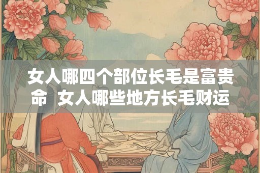女人哪四个部位长毛是富贵命  女人哪些地方长毛财运好