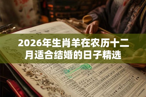 2026年生肖羊在农历十二月适合结婚的日子精选