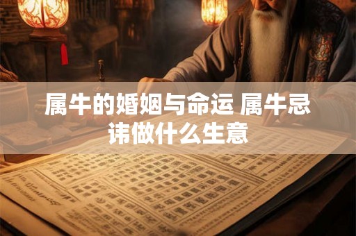 属牛的婚姻与命运 属牛忌讳做什么生意