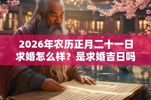 2026年农历正月二十一日求婚怎么样？是求婚吉日吗？