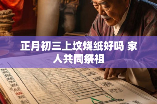 正月初三上坟烧纸好吗 家人共同祭祖 正月初三上坟烧纸好吗 家人共同祭祖
