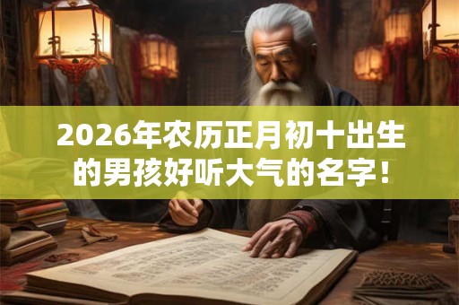 2026年农历正月初十出生的男孩好听大气的名字！