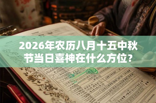 2026年农历八月十五中秋节当日喜神在什么方位？