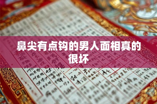 鼻尖有点钩的男人面相真的很坏