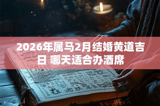 2026年属马2月结婚黄道吉日 哪天适合办酒席