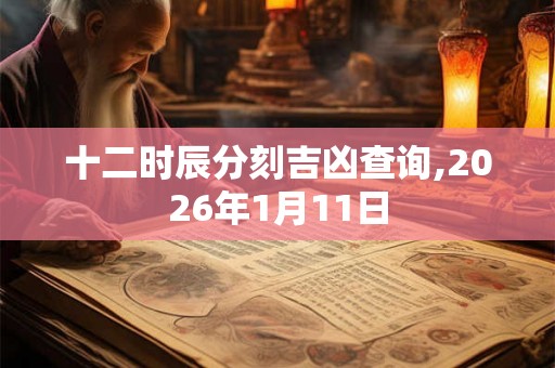 十二时辰分刻吉凶查询,2026年1月11日