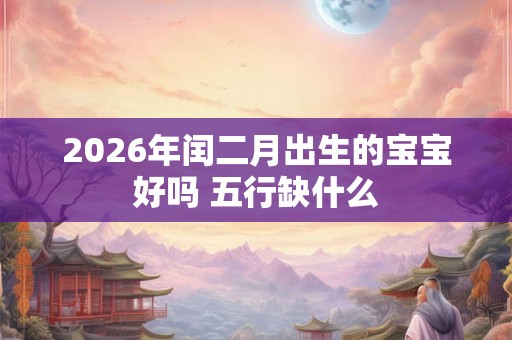 2026年闰二月出生的宝宝好吗 五行缺什么