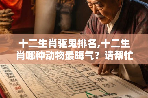 十二生肖驱鬼排名,十二生肖哪种动物最晦气?请帮忙, 十二生肖驱鬼排名,十二生肖哪种动物最晦气?请帮忙,
