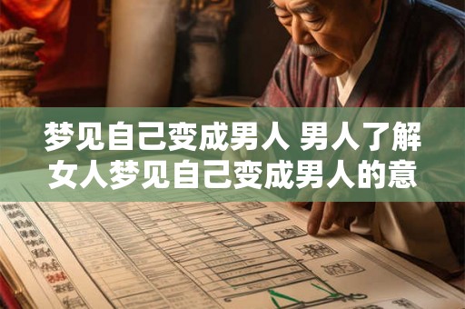 梦见自己变成男人 男人了解女人梦见自己变成男人的意义