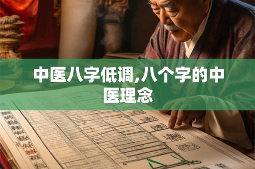 中医八字低调,八个字的中医理念