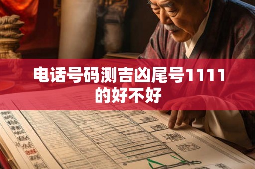 电话号码测吉凶尾号1111的好不好