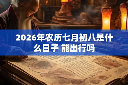 2026年农历七月初八是什么日子 能出行吗
