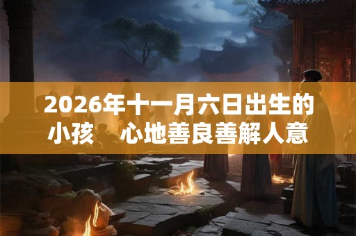 2026年十一月六日出生的小孩    心地善良善解人意