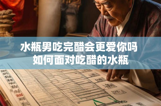 水瓶男吃完醋会更爱你吗 如何面对吃醋的水瓶