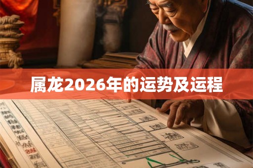 属龙2026年的运势及运程