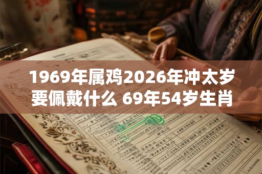 1969年属鸡2026年冲太岁要佩戴什么 69年54岁生肖鸡犯太岁怎么化解