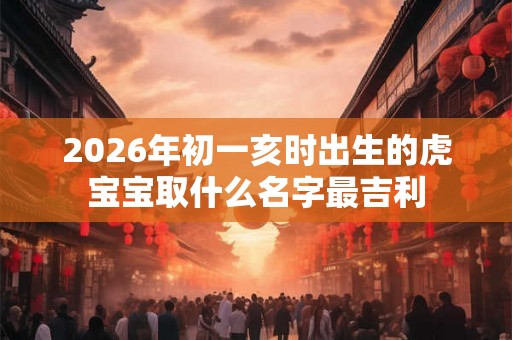 2026年初一亥时出生的虎宝宝取什么名字最吉利 2026年初一亥时出生的虎宝宝取什么名字最吉利