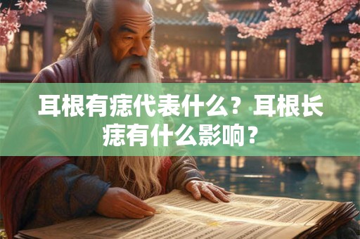 耳根有痣代表什么？耳根长痣有什么影响？