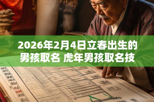 2026年2月4日立春出生的男孩取名 虎年男孩取名技巧 2026年2月4日立春出生的男孩取名 虎年男孩取名技巧