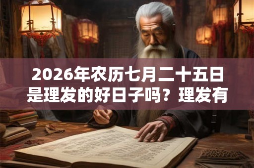 2026年农历七月二十五日是理发的好日子吗？理发有什么注意事项？