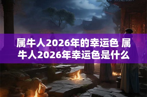 属牛人2026年的幸运色 属牛人2026年幸运色是什么