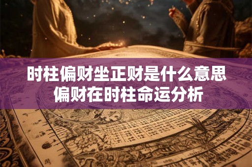 时柱偏财坐正财是什么意思 偏财在时柱命运分析