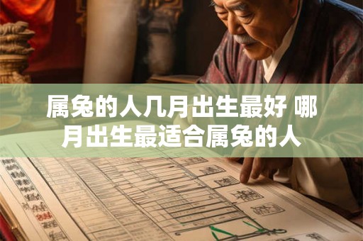 属兔的人几月出生最好 哪月出生最适合属兔的人