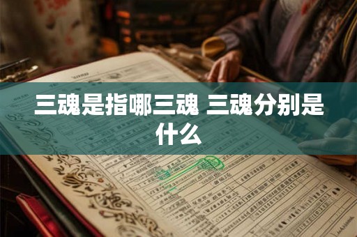 三魂是指哪三魂 三魂分别是什么