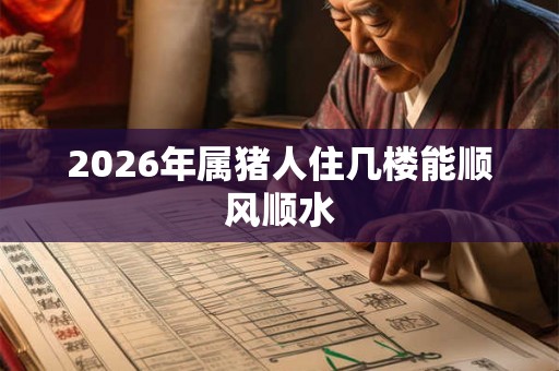 2026年属猪人住几楼能顺风顺水