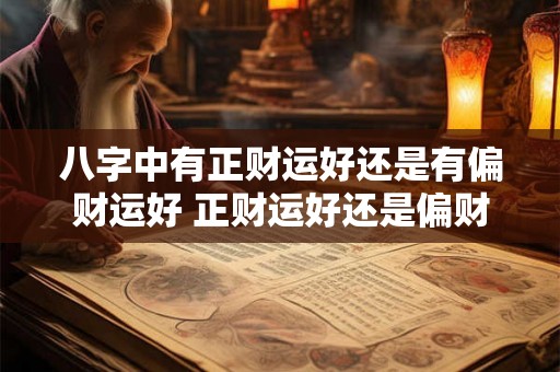 八字中有正财运好还是有偏财运好 正财运好还是偏财运好