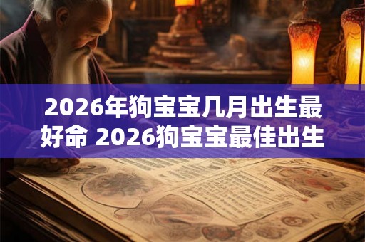 2026年狗宝宝几月出生最好命 2026狗宝宝最佳出生月份