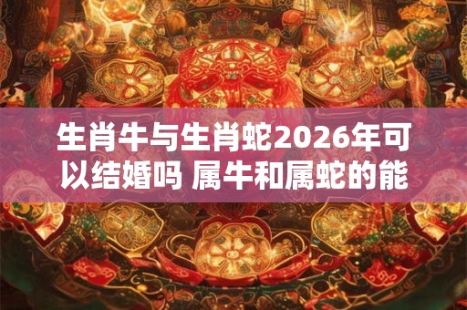 生肖牛与生肖蛇2026年可以结婚吗 属牛和属蛇的能在一起吗
