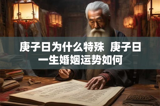 庚子日为什么特殊  庚子日一生婚姻运势如何