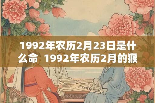 1992年农历2月23日是什么命 1992年农历2月的猴是什么命 1992年农历2月23日是什么命 1992年农历2月的猴是什么命